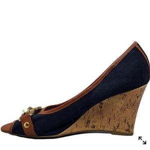 Tommy Hilfiger luxury cork wedges